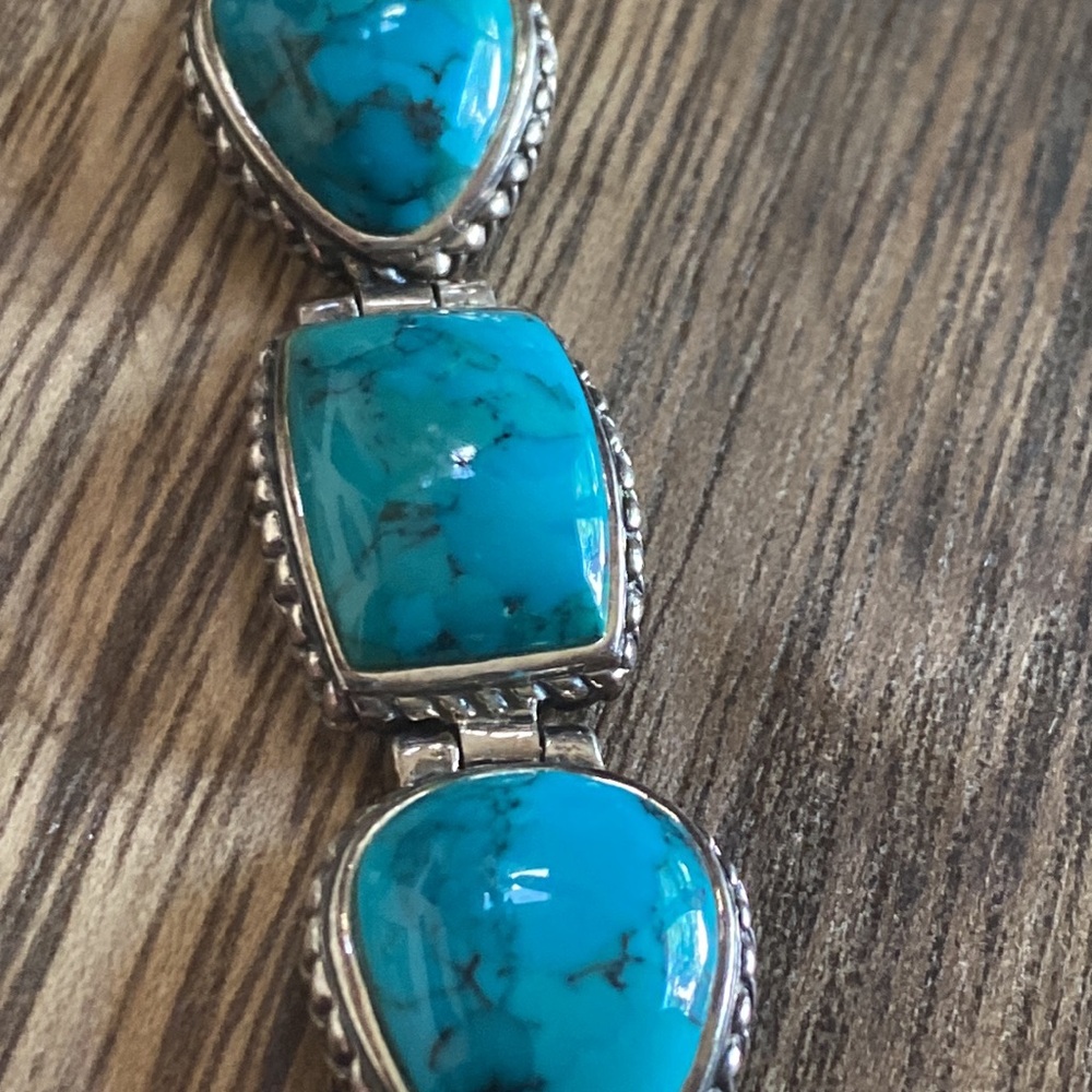 BARSE——Beautiful large Turquoise bracelet.  7-1/2” - Picture 6 of 12
